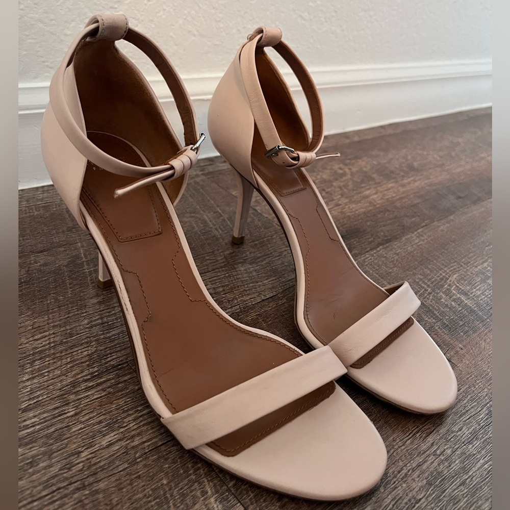 Givenchy light pink leather heels size 7.5